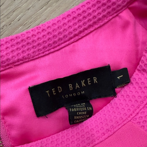 Ted Baker Vibrant Pink Mini Dress - Picture 2 of 3